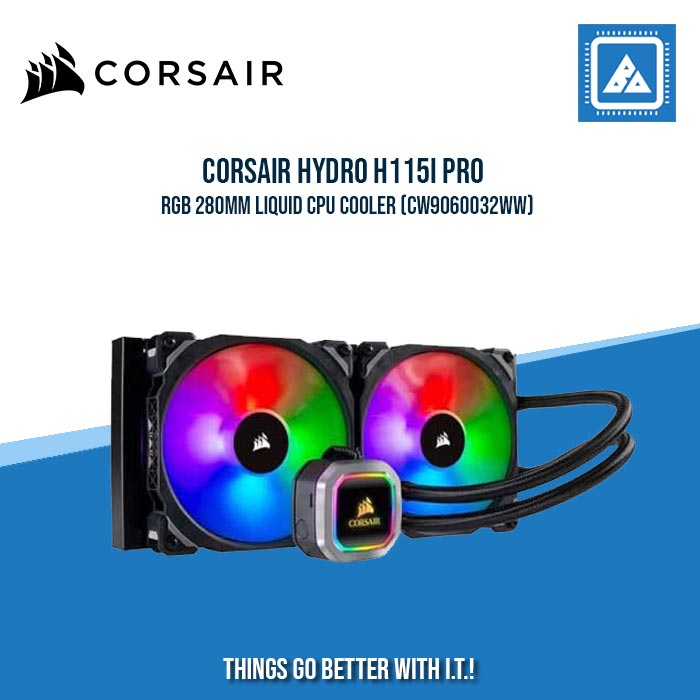 CORSAIR HYDRO H115I PRO RGB 280MM LIQUID CPU COOLER (CW9060032WW) CORSAIR HYDRO H115I PRO RGB 280MM LIQUID CPU COOLER (CW9060032WW)